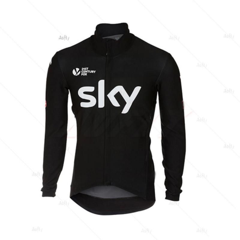 Professional Cycling Jersey Set Black Long Sleeve Breathable Men Women Road Bike Riding