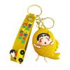 Funny Cross-dressing Crayon Xiaoxin Cute Keychain Couple Car Personalized Keychain Creative Schoolbag Pendant