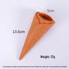 Cono Gelato Realistico da 13 cm – Accessorio Dessert in Argilla Giocattolo Commestibile con Grande Cono Croccante
