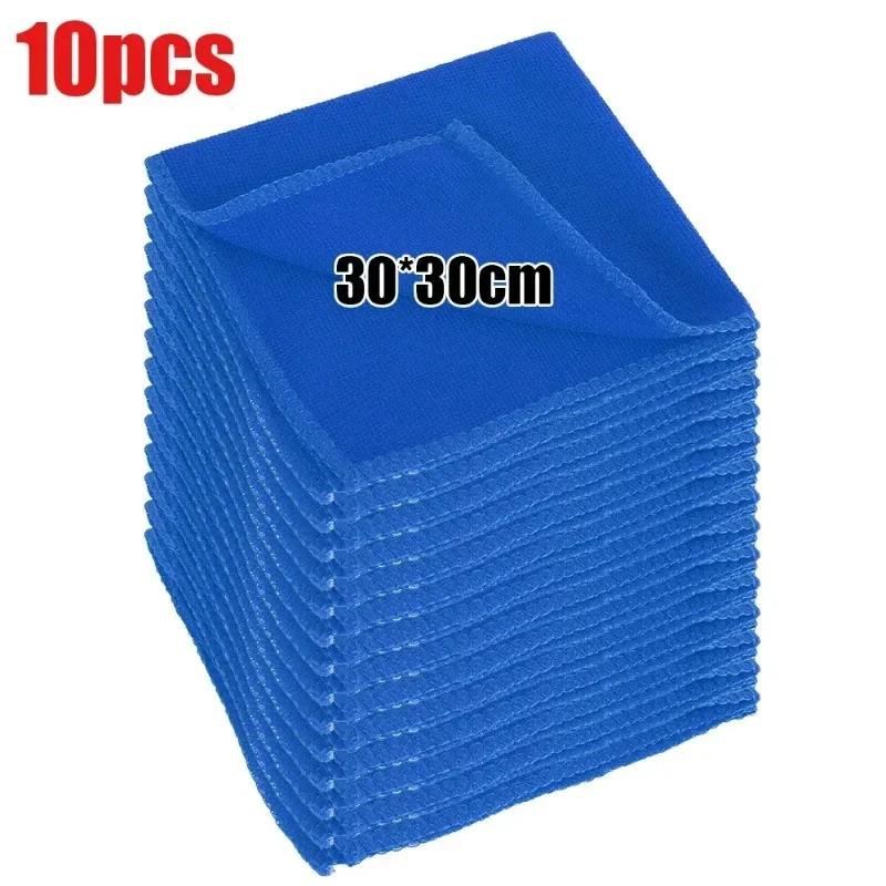 Microfiber Thin Car Cleaning Towels Soft Drying Cloth Hemming Water Suction Rags Universal Auto Home Washing Towel Rag