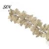 Artificial Fall Leaves Vine Maple Leaf Garland, 3.3FT Bendable Autumn Foliage Vine, Front Door Garland Plant Decor for Thanksgiving Halloween