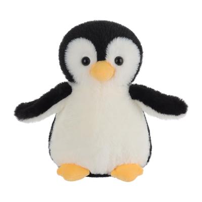 Pelúcia de Cordeiro Damasco Pinguim Preto Macia e Fofa Preta Adequada para Meninos e Brinquedo de 20cm, Fofo, Pinguim, Meninas,