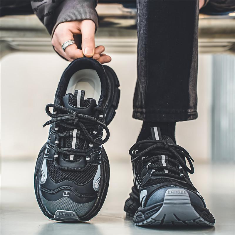 Teenagers Adults Anti Slip Wear-resistant Fashionable Retro Outdoor Thick Soled Running Shoes Sports Shoes Casual Shoes