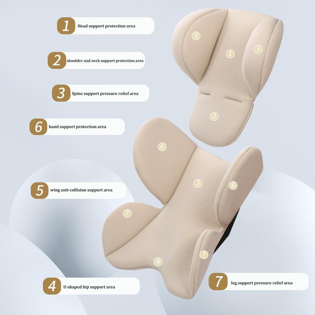 Baby Stroller Cushion Soft Stroller Cushion Pads Head Neck Seat Insert Pad Infant Car Seat Insert Baby Stroller Accessories