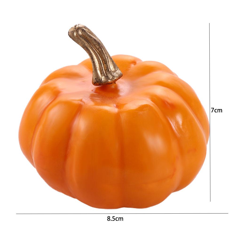 7.8cm Ornament DIY Craft Party Family Bar Fall Harvest Decor Halloween Decoration Simulation Pumpkin Model Artificial Pumpkin