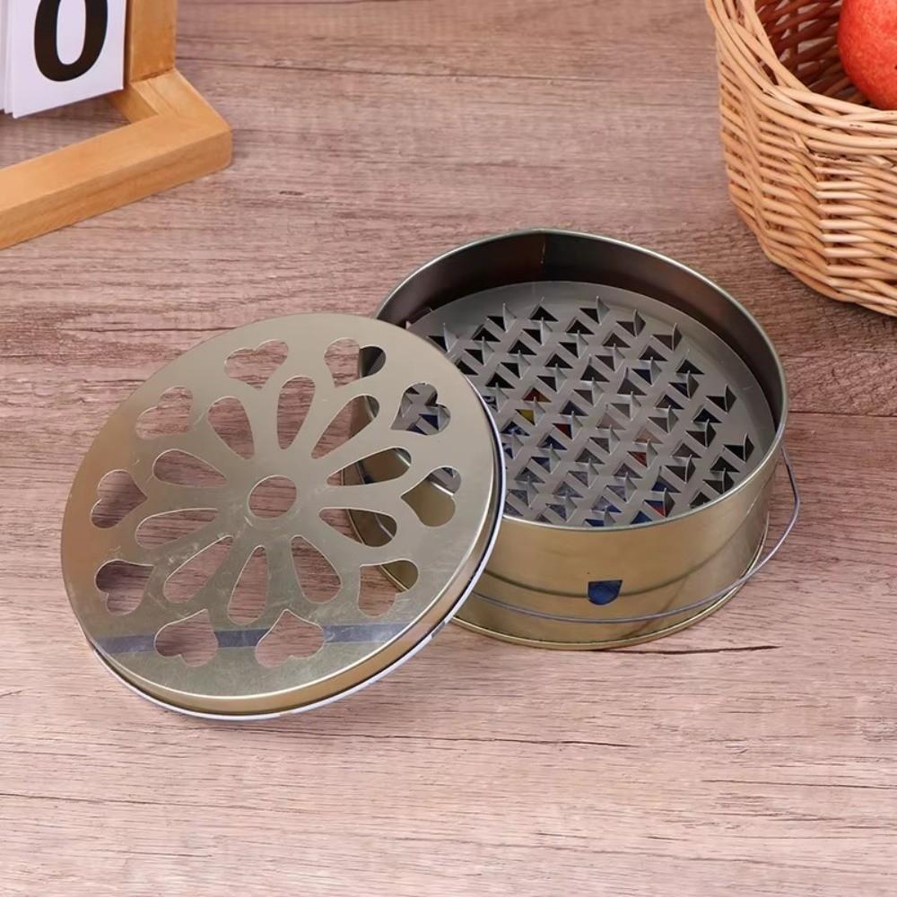 Hollow Out Incense Burner Box with Handle Lid Mosquito Incense Box Sandalwood Box  Home Decorative