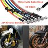 HQ Universal Brake Pipe Brake Line Motorcycle Modification Brake Hose 40-80cm Disc Brake Oil Pipe Brake Steel Throat Brake Pipe