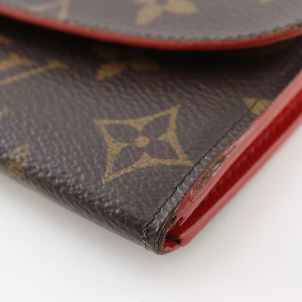 LOUIS VUITTON Portefeiulle Emily Purse M62941 Brown Monogram canvas flour Women Used