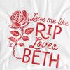 Yellowstone Mens Love Me Like Rip Loves Beth T-Shirt
