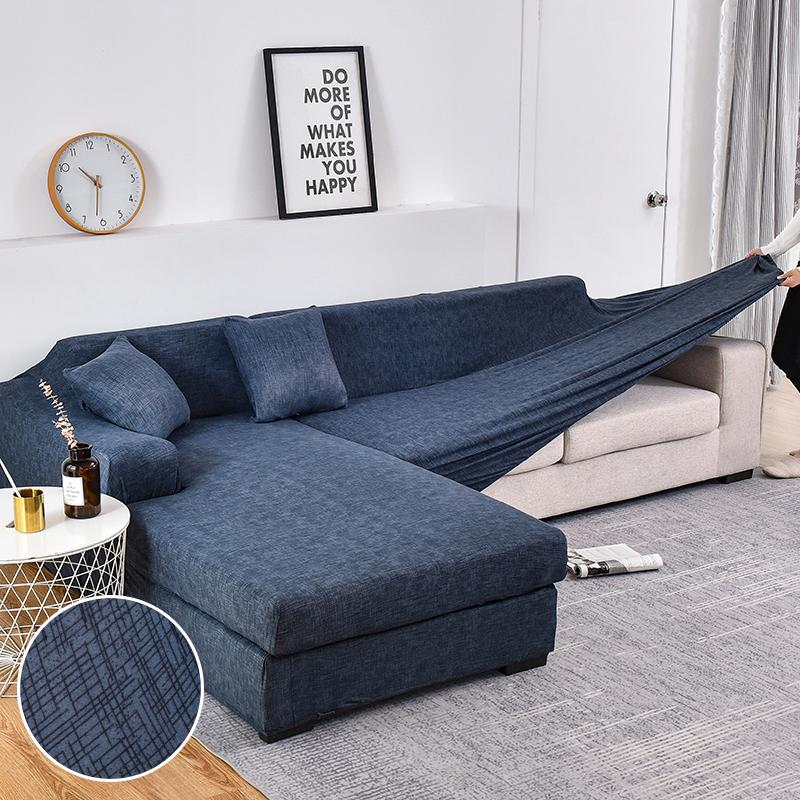 Premium Texture Couch Covers for Sectional Sofa Washable Stretch Sofa Covers L Shape Sofa Slipcovers Anti Slip Furniture Protector 1pc