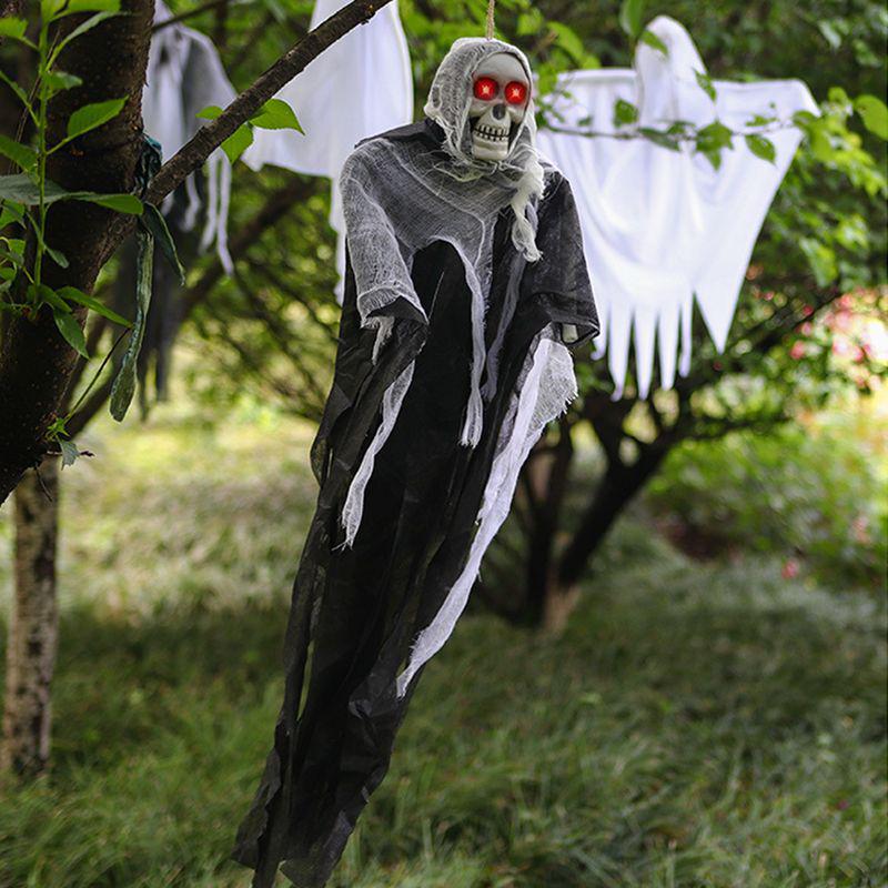 Halloween Glowing Skull Ghost Outdoor Decoration Prop