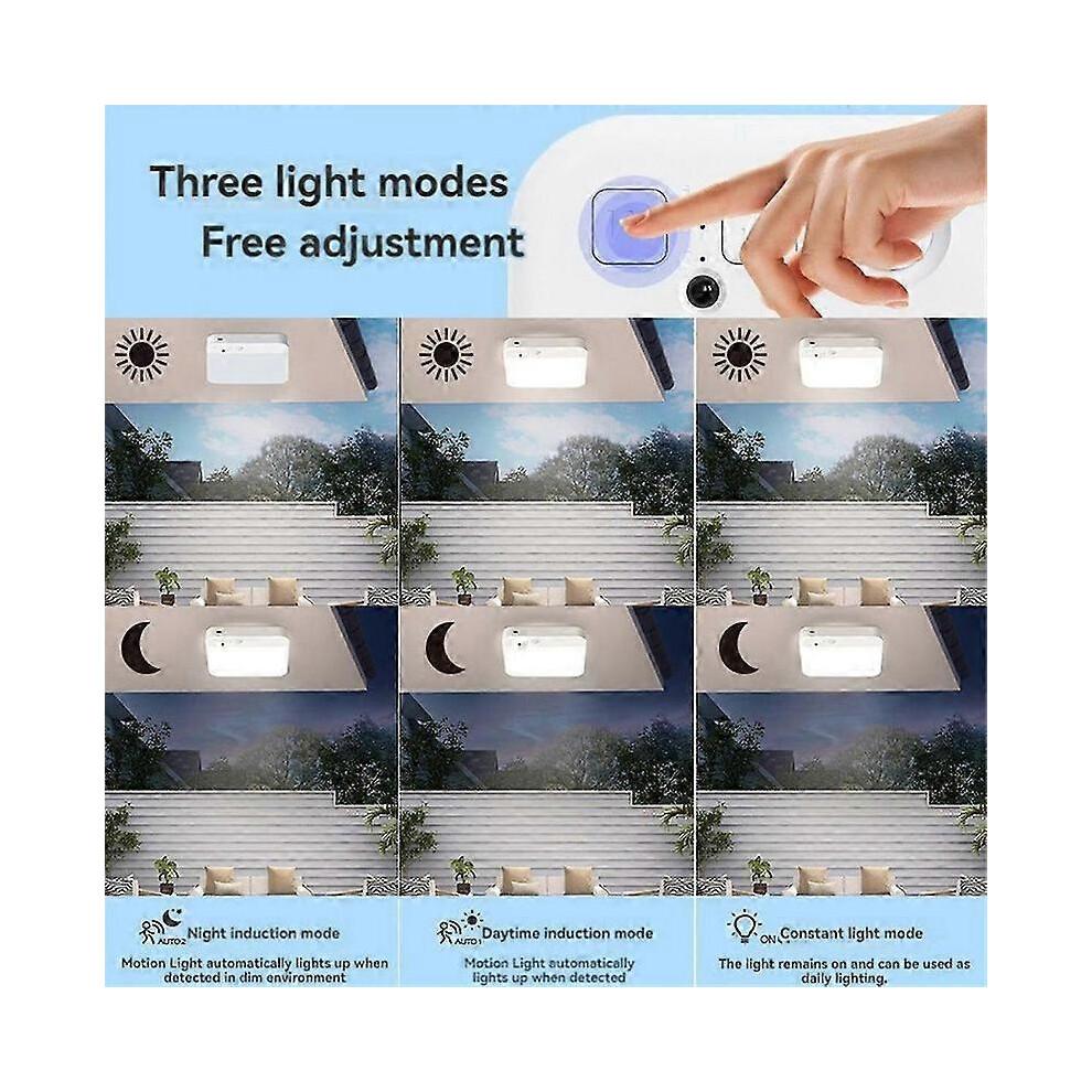 Rechargeable Motion Sensor Ceiling Light with Remote - Wireless Ceiling Lights Battery Operated Closet Light,3 Colors