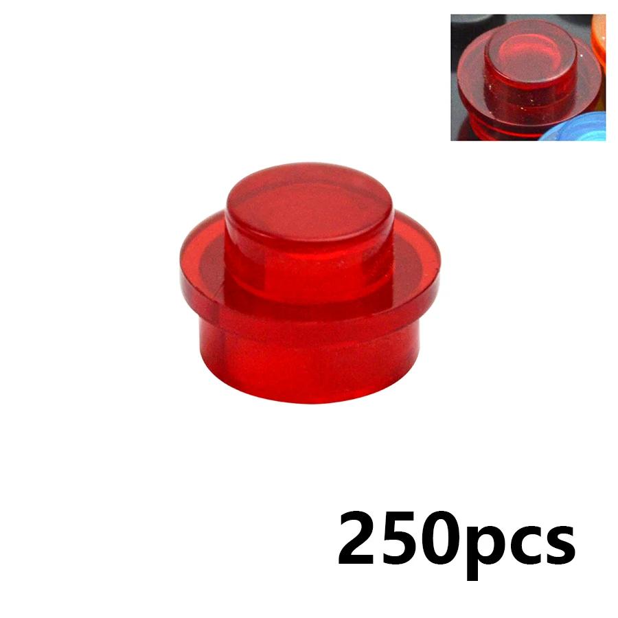 250 ks MOC Skládací dílky 4073 6141 15570 Deska Kulatá 1x1 Bod DIY Stavebnice 1*1 Figurky Lampy Cihličky Hračka pro děti