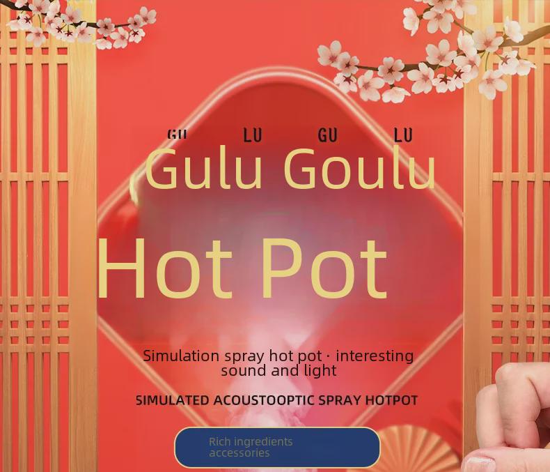 Kinder Musikalische Spielküche Hot Pot Spielzeugset mit Sprühfunktion