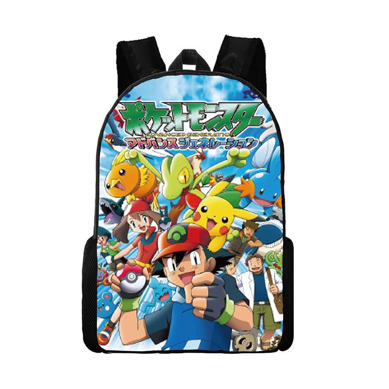 Character Print Cute Children Student Bag With Breathable Fabric Oxford