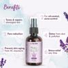 Nat Habit Pure Lavender Water Face Mist For Skin Hydration And Oil Control Ayurvedic Steam Distilled Toner Spray Pack of 2, 100 Ml