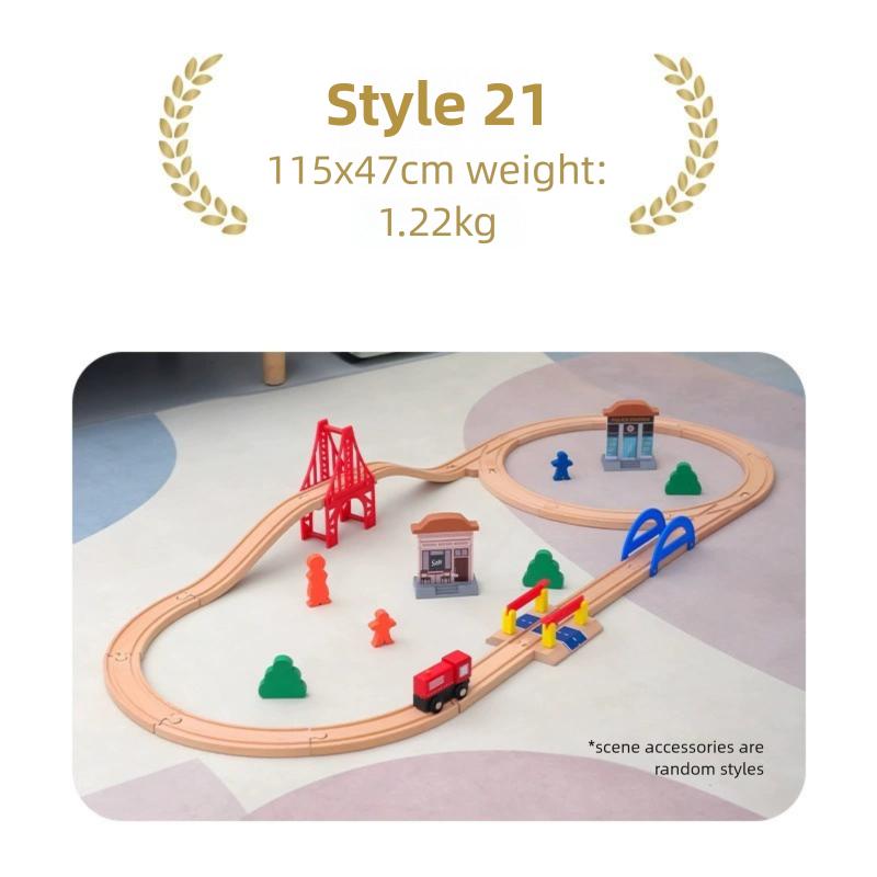 High-Quality Multiple High-Quality Wooden High-Quality Train High-Quality Track Collection Kit Play Sets High-Quality For High-Quality Children