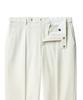 Musinsa Standard Reverse One-Pleat Wide Hidden Banding Slacks [Cream]