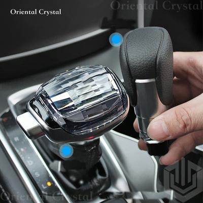 Suitable For Kia Series Crystal Shift Knob, Yacht Model,  For 8-10-14MM Diameter Gear Lever, With Seven Color Sticker Logo