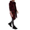 Men Splicing Hooded Solid Trench Coat Jacket Cardigan Long Sleeve Outwear Blouse