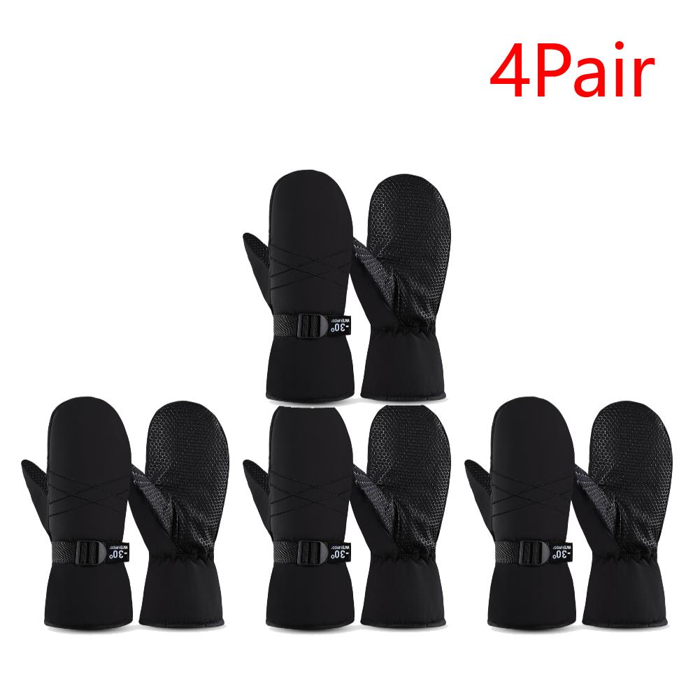 Ski Mittens Waterproof Snow Gloves Windproof Winter Gloves Thermal Snowboard Gloves Cold Weather Gloves for Men
