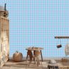 Candy Lattice Wallpaper Azure and Celadon for Living Room and Bedroom 50x1000