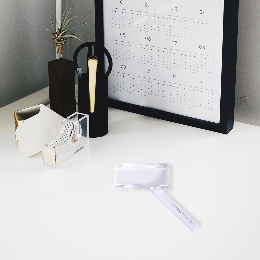 ESCHENBACH White Magnifying Glass, 2x50x100mm, 2614-150