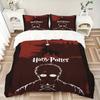 3pcs bedding set Harry Potter Includes 1 Comforter + 2 Pillowcases, Without Pillow Inserts, Soft Comfortable, Lightweight Breathable, Printe