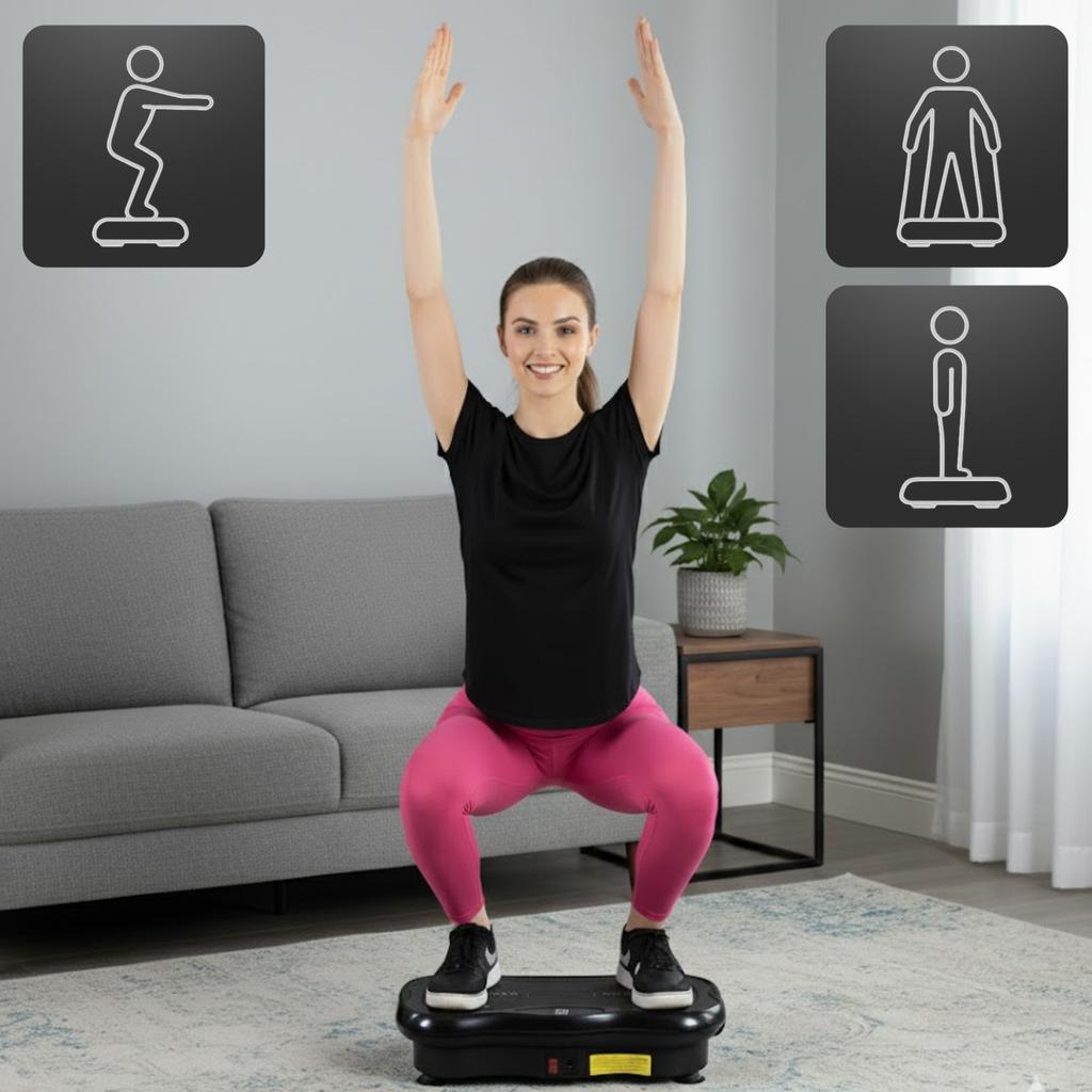 Vibrationsplattform Vive Fitness schwarz