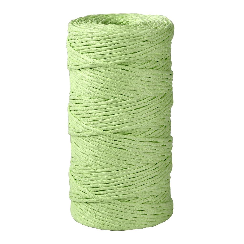 90 m/Rolle, farbiges Lafite-Papierseil, neues handgewebtes Papierseil, Bastelbedarf, DIY, handgefertigte Sommerhuttasche, Haken, Geschenkverpackung