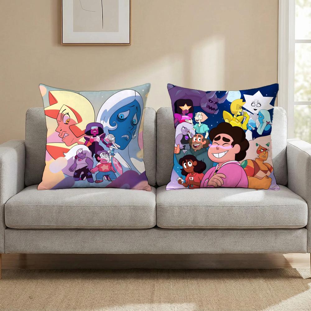 Cartoon Steven Universe Future Cushion Cover Cushion Cover Set 4Pcs 50X50 45X45 40X40 Pillowcase Decorative Sofa Home Decor