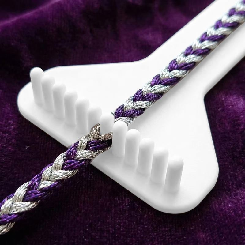 Practical 3D Printing DIY Rope Braiding Rack Mini Handmade Handcraft Weaving Tool Plastic Adjustable Weaving Toy Bracelet Making