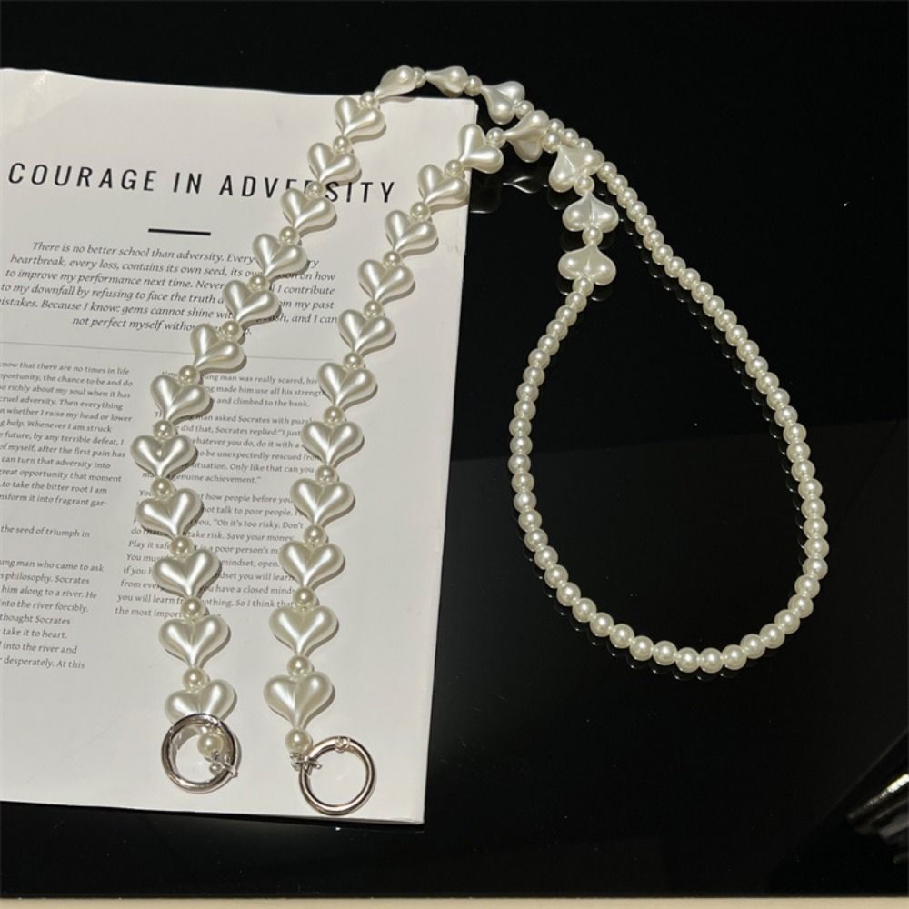 Crossbody Mobile Phone Chain Long Cellphone Lanyard Beads Phone Strap Phone Accessories