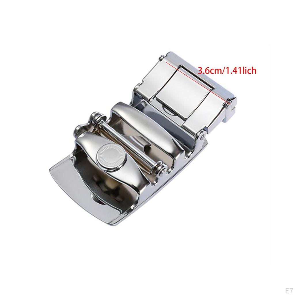 Ratchet Belt Buckle Automatic Buckle,Belt Strap Fashion Click for Pants Apparel