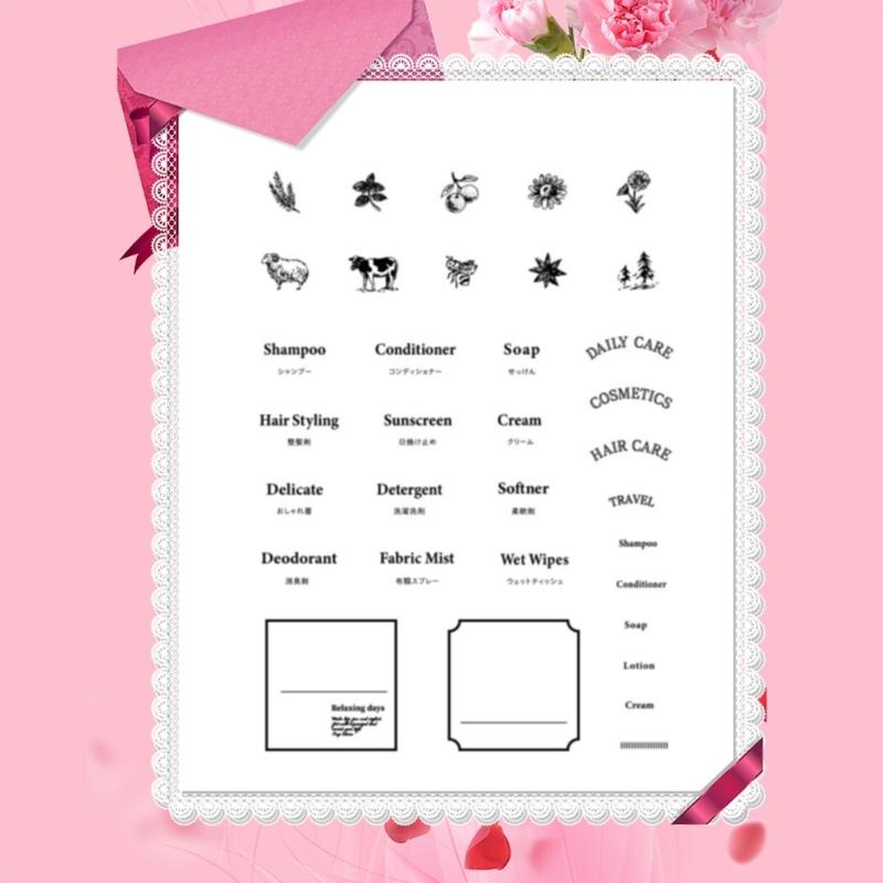 Labeling Words Clear Stamp Scrapbooking Decorative Silicone Stamper for Card Making, Photo Album Journal Decoration