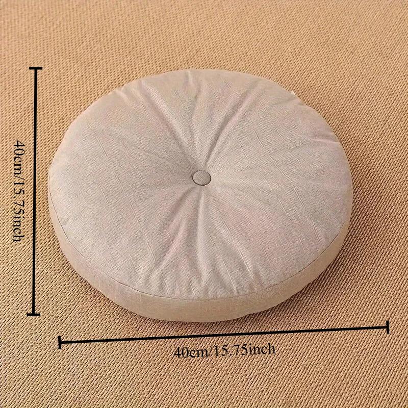 

Thick Round Cushion/Soft and Comfortable/Full Filling/Suitable for Meditation, Yoga, Reading/Bohemian Style Decoration/Zen Style