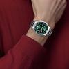 Citizen 200 Meters Waterproof Automatic Titanium Strap 42mm Men's Watch Green Dial NY0100-50X