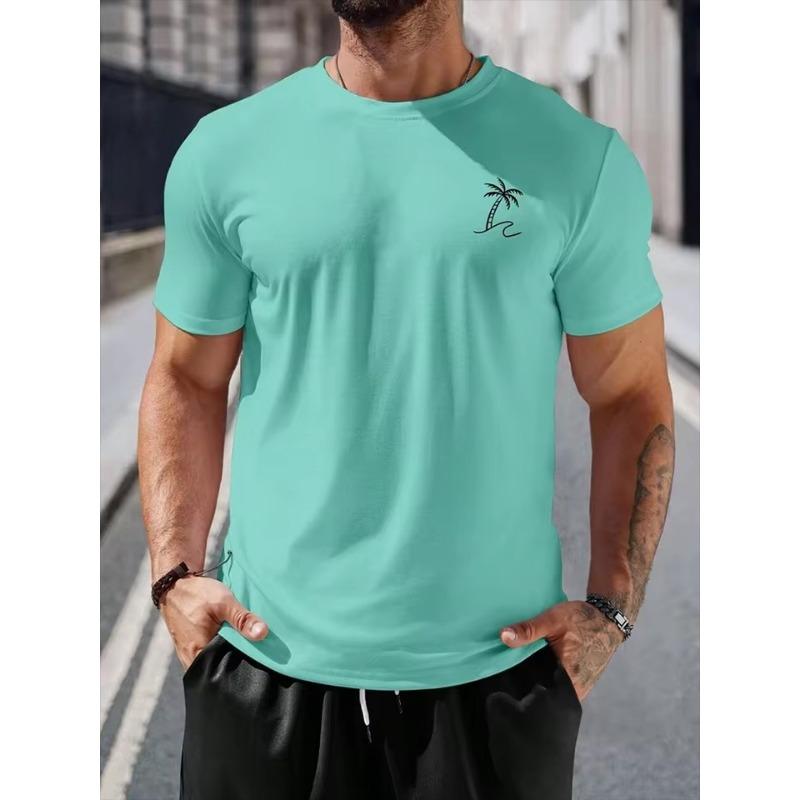 3D Print T ShirtColorful Graffiti Printed Men's Crewneck T-shirt Summer Daily Street Men's Casual T-shirt Outdoor Sports Men's Short-sleeved