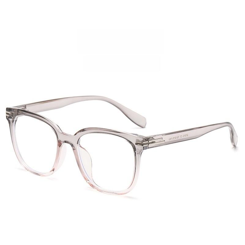 Tr90 Unisex Blue Light Blocking Square Glasses With Resin Frame For Office And Casual Wear