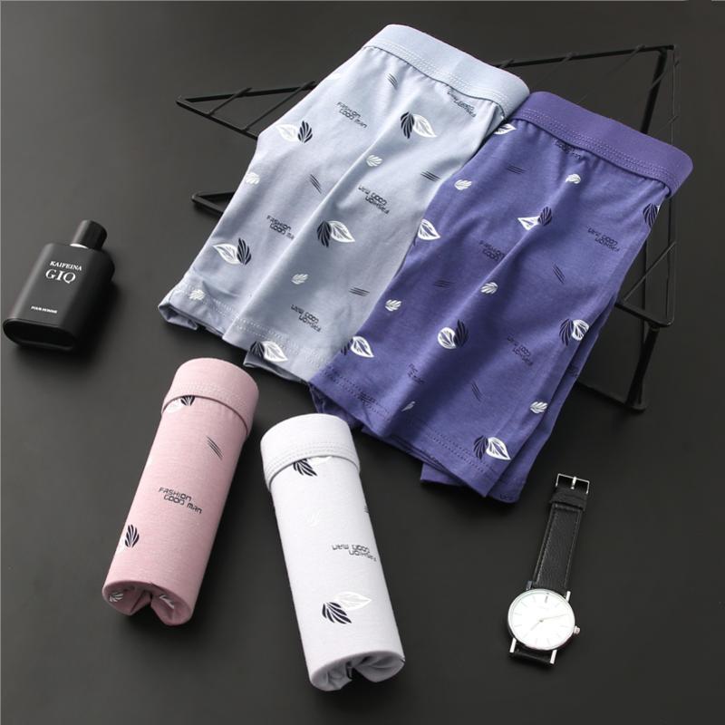 5pc Men's Big Size Panties  Slip Mid-waist Flat Angle Transparent Summer Sexy Breathable  Ultra-thin Four-corner Pants