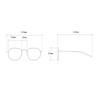 Fashion Rond Glasses Frame Eyewear Frame Metal Anti Blue Light Computer Glasses