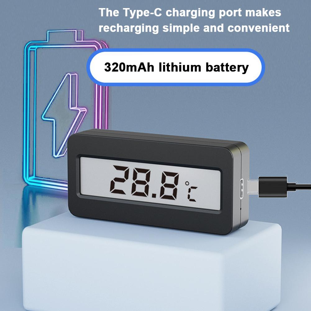 Aquarium-Temperaturmessgerät, hochpräzises Aquarium-Thermometer mit großem LCD-Display und Alarm