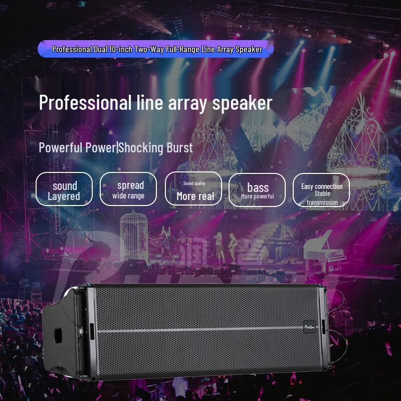 Runpu Professional Dual 10-inch Line Array Speaker (CN Version)