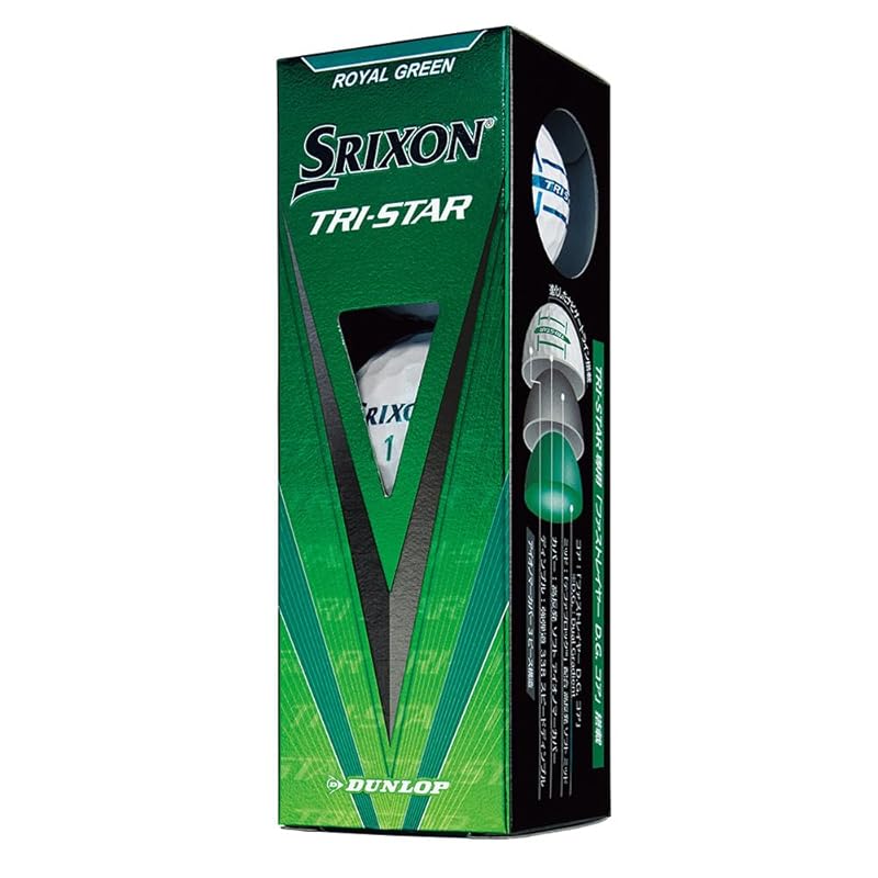 

SRIXON TRI-STAR5 golf ball GRN Sleeve (3 pieces) (Green/FF/Men s)