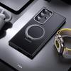 For Samsung Galaxy S23 Ultra TPU+Acrylic Matte Phone Case Rotatable Kickstand Cover Compatible with MagSafe
