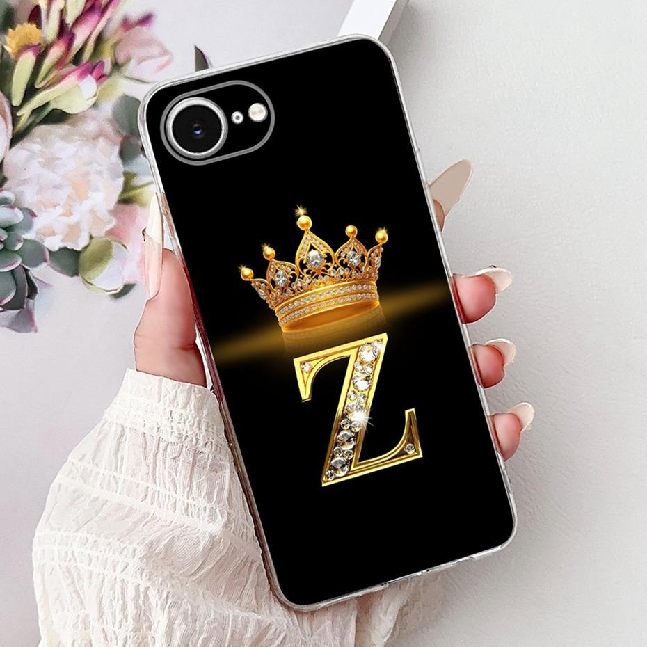 Fashion Letter Phone Case For iPhone 16e SE (2025) Soft Silicone TPU Back Cover For iPhone SE 2025 iPhone16e Cases Bumpers