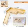 Holz Hamster Kletterplattform Zaunsicher Design Hamster Nest Leiter Tier