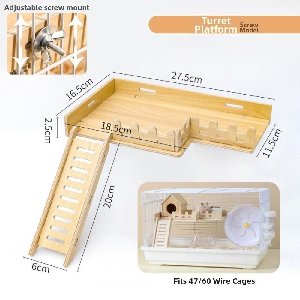 Holz Hamster Kletterplattform Zaunsicher Design Hamster Nest Leiter Tier