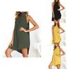Chic Womens Holiday Irregular Ladies Summer Beach Sleeveless Party Dress For Effortless Style And Comfort