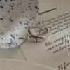 Retro Korean & Japanese Oval Open Bow Ring - Women's Adjustable Hip Hop Fashion Ring